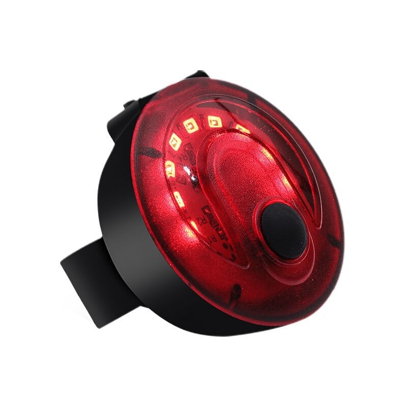 Kerékpár hátsó lámpa, tölthető, nagy fényerejű, riasztó fény, A10 modell, Leadbike/Impression Riding