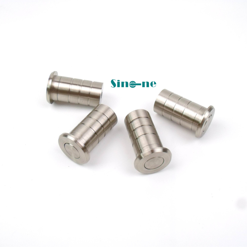 SINONE DP001 Rozsdamentes acél 304 – Porvédő záralkatrész, hemisferikus konstrukció, Brushed felület, Padlóhoz szerelhető telepítés