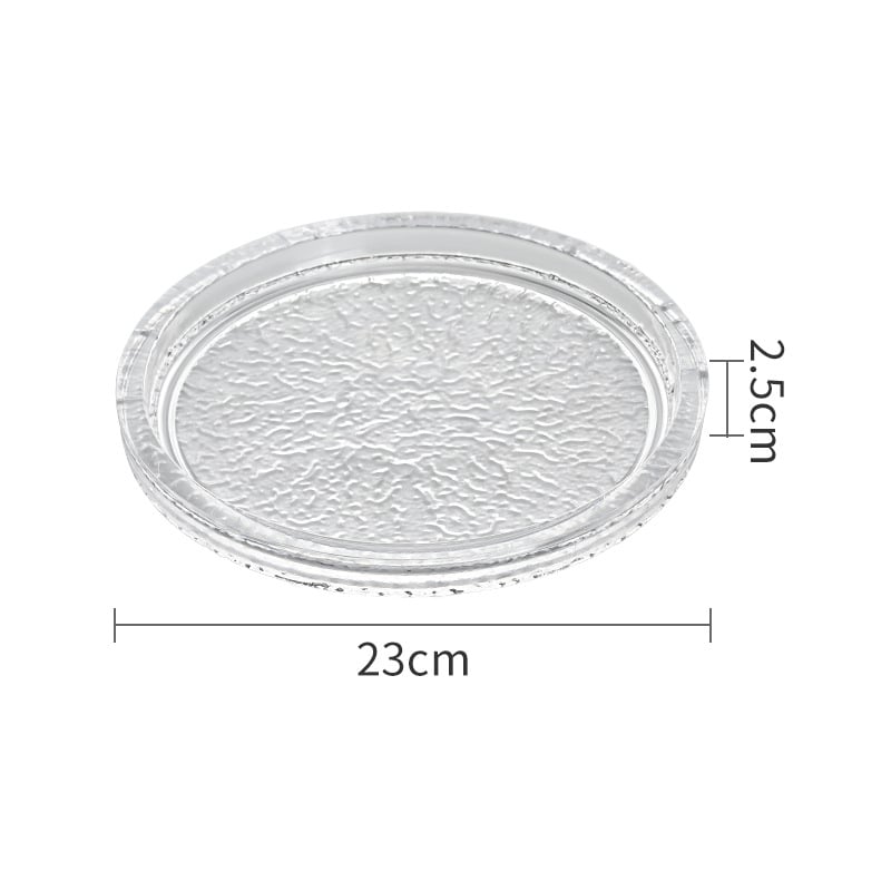 Okrugla pločica od govedine Flower heart, PC materijal, okrugli oblik, jednostavan uzorak, moderan minimalistički stil