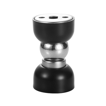 Ajtóstopper rozsdamentes acélból, szilikonból és vasból, falra szerelhető, automata mágneses működés