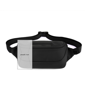 Muška crossbody torba za prsa, velika kapaciteta, vodootporna prevleka, prozračna, kompatibilna s 8-inčnim prijenosnim računalom