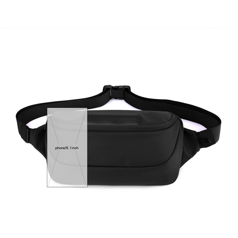Muška crossbody torba za prsa, velika kapaciteta, vodootporna prevleka, prozračna, kompatibilna s 8-inčnim prijenosnim računalom