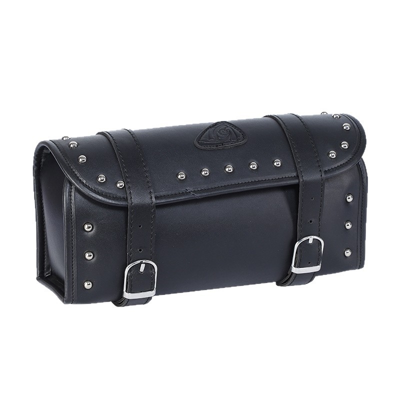 Crna torba za motocikl s bočnim pretincima s lijeve i desne strane, velika kapaciteta, torba preko ramena