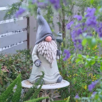Gandalf kip za vrt s držačem za moskitnu spiralu, vanjska dekoracija dvorišta i balkona