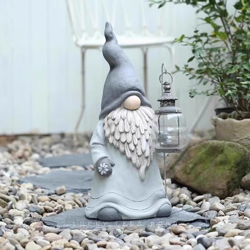 Gandalf kip za vrt s držačem za moskitnu spiralu, vanjska dekoracija dvorišta i balkona