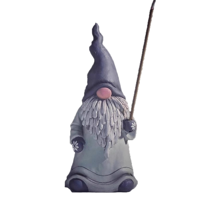 Gandalf kip za vrt s držačem za moskitnu spiralu, vanjska dekoracija dvorišta i balkona