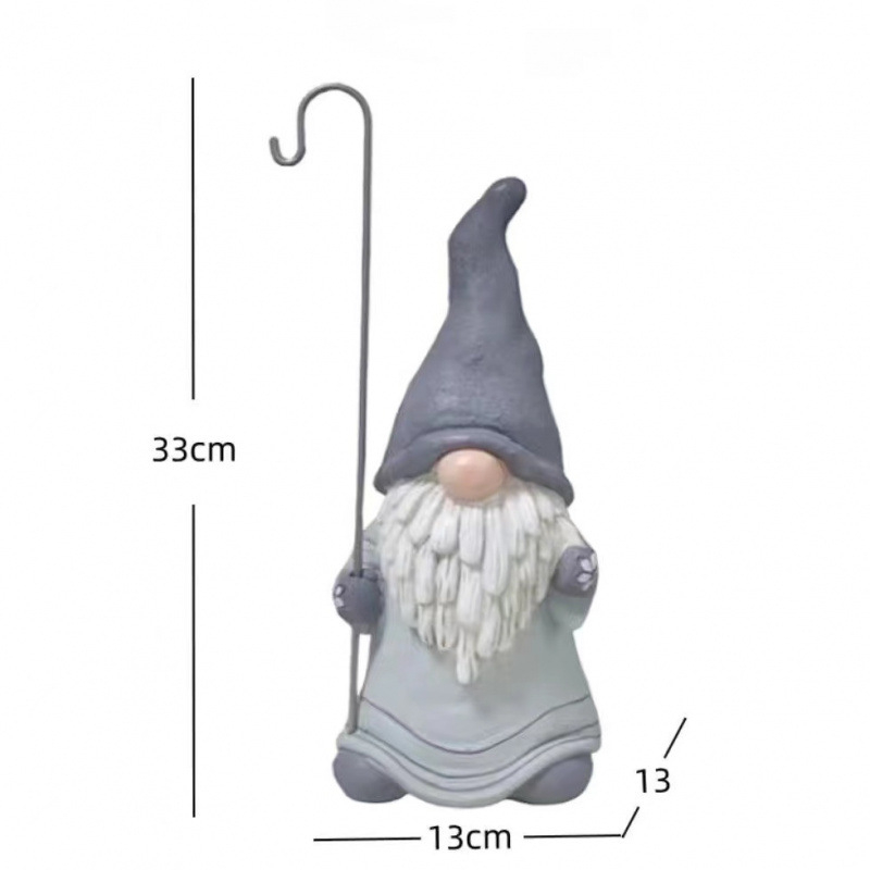 Gandalf kip za vrt s držačem za moskitnu spiralu, vanjska dekoracija dvorišta i balkona