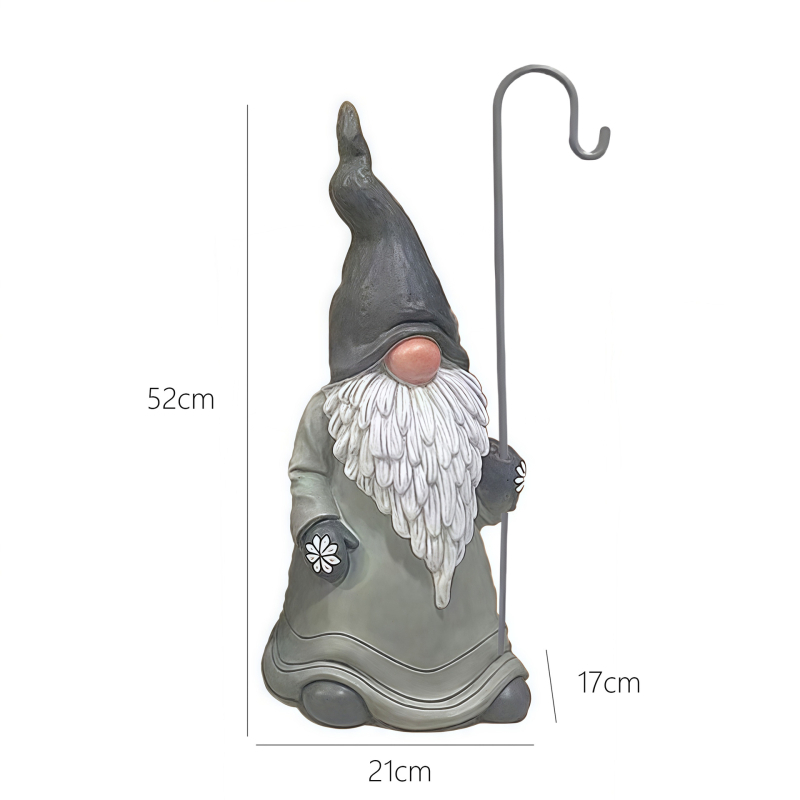 Gandalf kip za vrt s držačem za moskitnu spiralu, vanjska dekoracija dvorišta i balkona