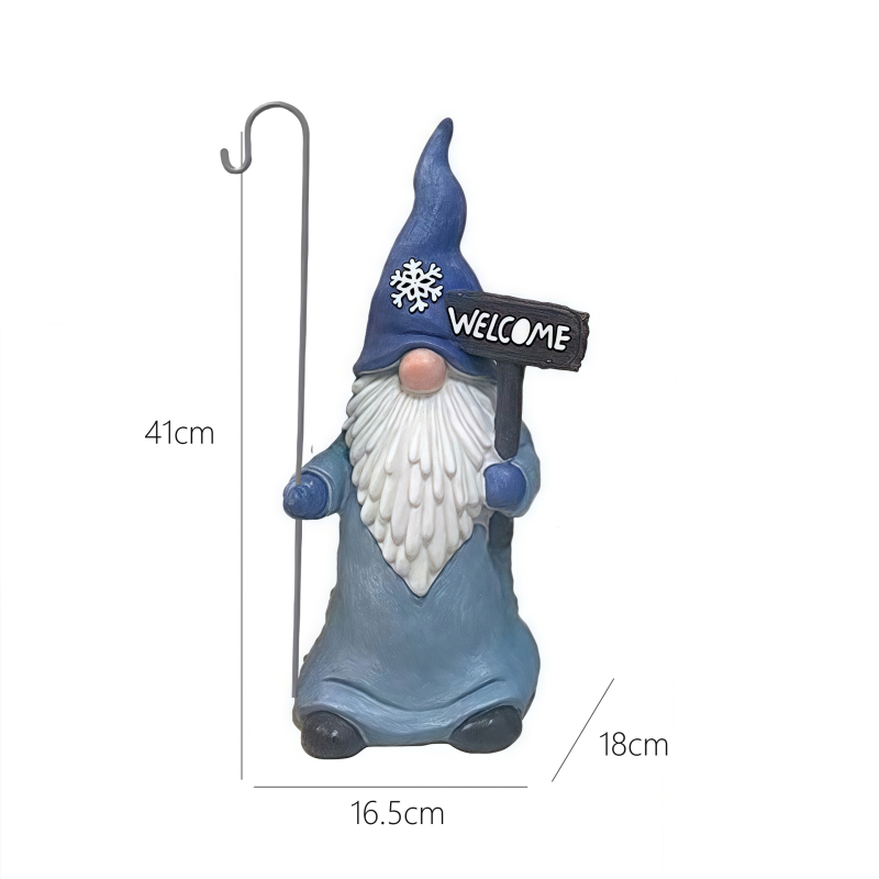 Gandalf kip za vrt s držačem za moskitnu spiralu, vanjska dekoracija dvorišta i balkona