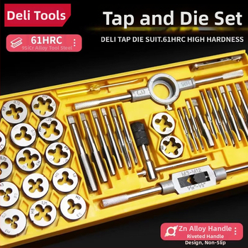 Effective Metrický set tap a die, ručný závitovací nástroj, ručný kľúč na tap