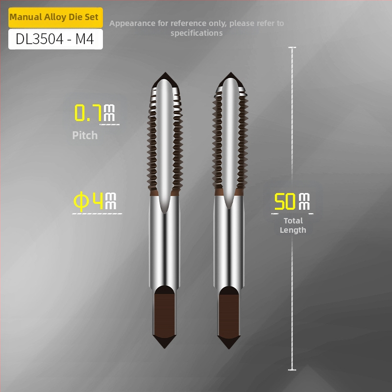 Effective Metrický set tap a die, ručný závitovací nástroj, ručný kľúč na tap