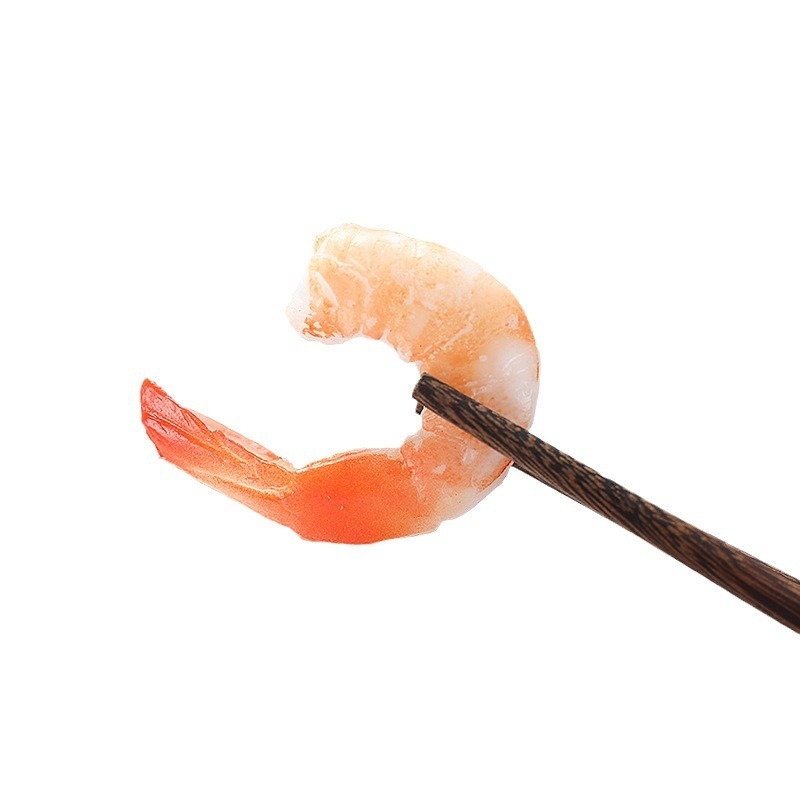 Ключодържател с форма на скарид, реалистичен PVC модел хранителна играчка, висулка за чанта, без сглобяване, 7–14 години