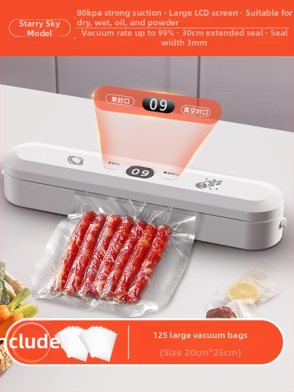 Luyao vákuový baliaci stroj pre potravinové vrecká — Luyao, domáce použitie, vákuové balenie pre čerstvosť