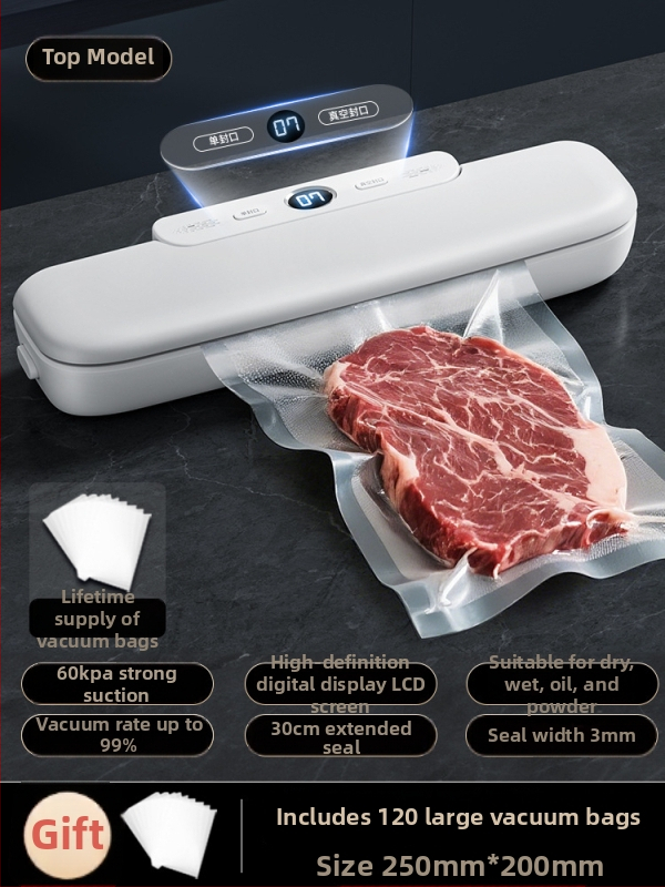 Luyao vákuový baliaci stroj pre potravinové vrecká — Luyao, domáce použitie, vákuové balenie pre čerstvosť