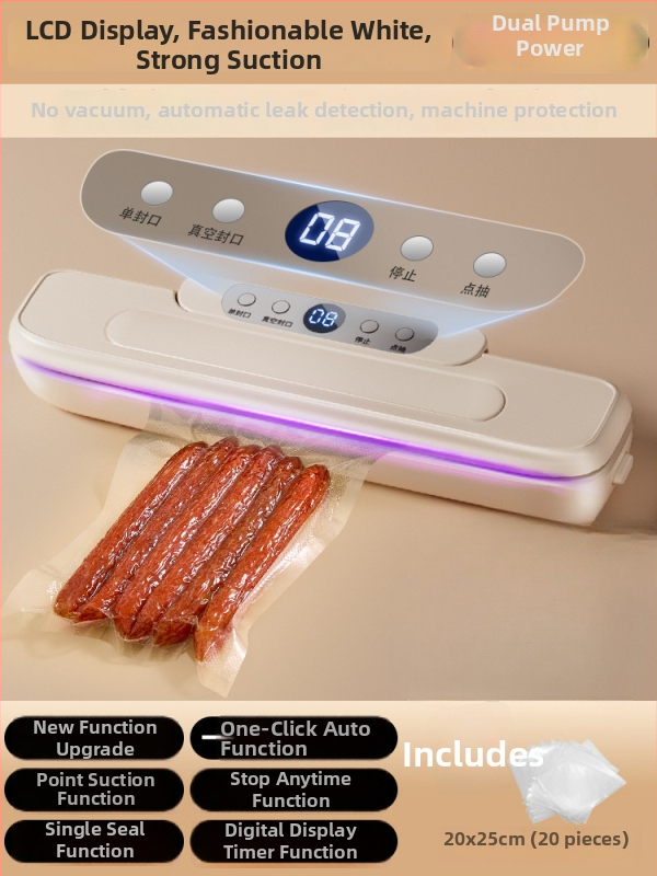 Luyao vákuový baliaci stroj pre potravinové vrecká — Luyao, domáce použitie, vákuové balenie pre čerstvosť