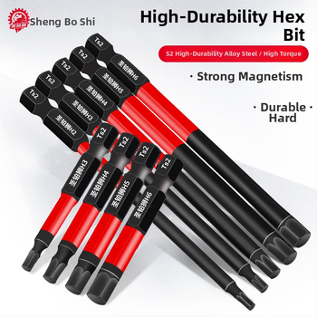 Set elektrických skrutkovačov s hex hlavou, magnetický, S2 zliatina nástrojovej ocele, Holy Platinum Lion