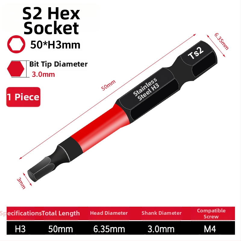 Set elektrických skrutkovačov s hex hlavou, magnetický, S2 zliatina nástrojovej ocele, Holy Platinum Lion