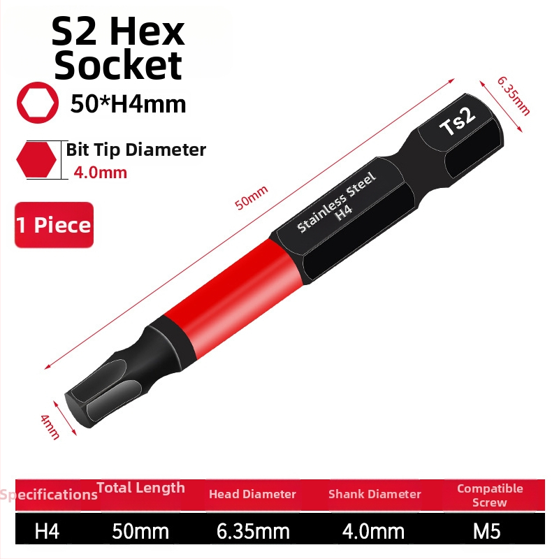 Set elektrických skrutkovačov s hex hlavou, magnetický, S2 zliatina nástrojovej ocele, Holy Platinum Lion