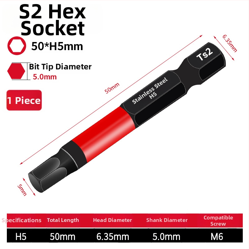 Set elektrických skrutkovačov s hex hlavou, magnetický, S2 zliatina nástrojovej ocele, Holy Platinum Lion