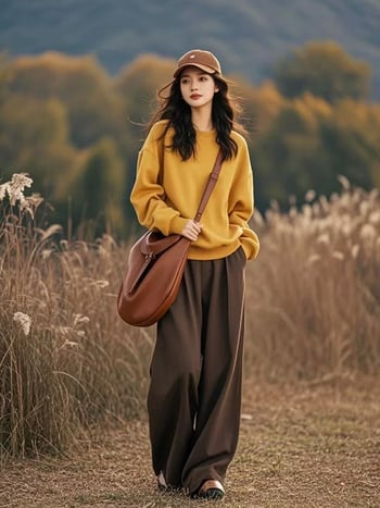 Női két darabos melegítőfelső és nadrág szett, egyszínű, raglán ujjú, poliészter, 2024 téli szezon