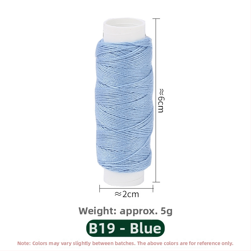 Sada na šitie v krabici s polyesterovou priadzou na denim, 10 rolov v balení (~50 m), prispôsobiteľný súprava na ručné šitie