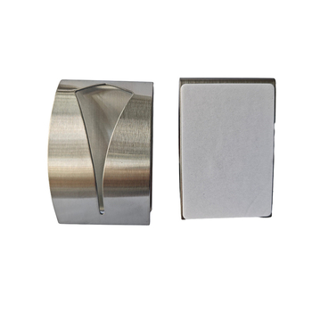 Куки от неръждаема стомана с матиран финиш, без пробиване за баня — модерен стил, 60 г, за кърпи и самозалепващи куки