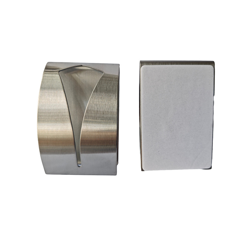 Куки от неръждаема стомана с матиран финиш, без пробиване за баня — модерен стил, 60 г, за кърпи и самозалепващи куки