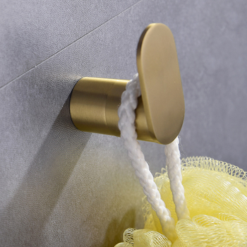 Единична закачалка за дрехи и палто от 304 неръждаема стомана — кухненски и баня хардуер, Brushed Finish, Electroplated, Тегло 0.4