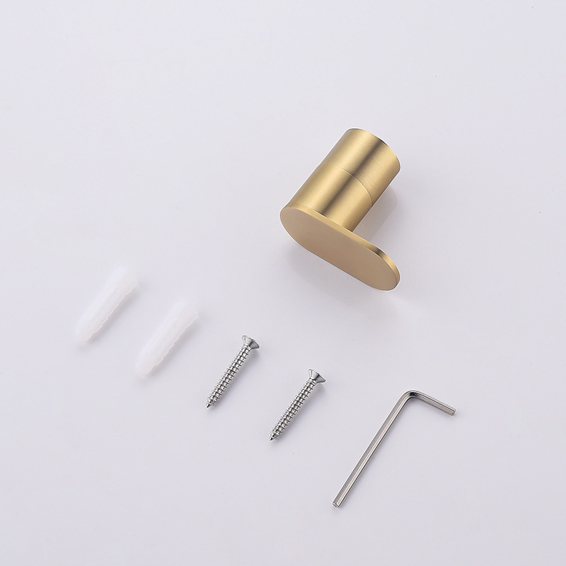 Единична закачалка за дрехи и палто от 304 неръждаема стомана — кухненски и баня хардуер, Brushed Finish, Electroplated, Тегло 0.4