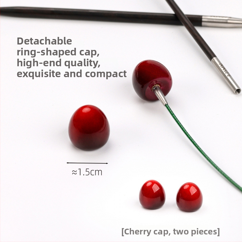 Odnímateľná kruhová ihla na pletenie z ebenového dreva, ručne vyhotovená, na svetre, moderný štýl (Kód: 6511002741999)