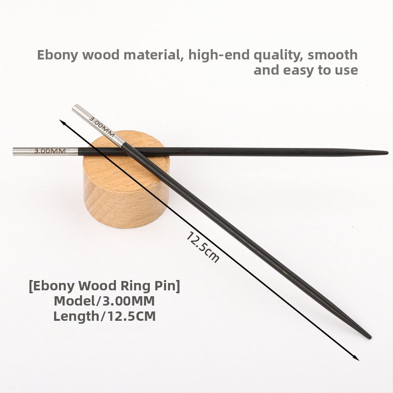 Odnímateľná kruhová ihla na pletenie z ebenového dreva, ručne vyhotovená, na svetre, moderný štýl (Kód: 6511002741999)