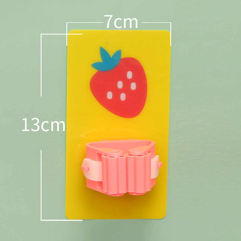 Безпробивен държач за моп и кука, стенен монтаж, безшевно съхранение за баня, пластмасов, единична кука, 1–3 кг