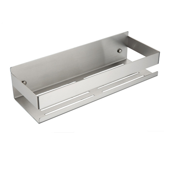Jednoetažni regal za pohranu od 304 nehrđajućeg čelika za kuhinju i kupaonicu, polirana površina, nosivost 5–10 kg, moderni minimalistički stil, model 81203.