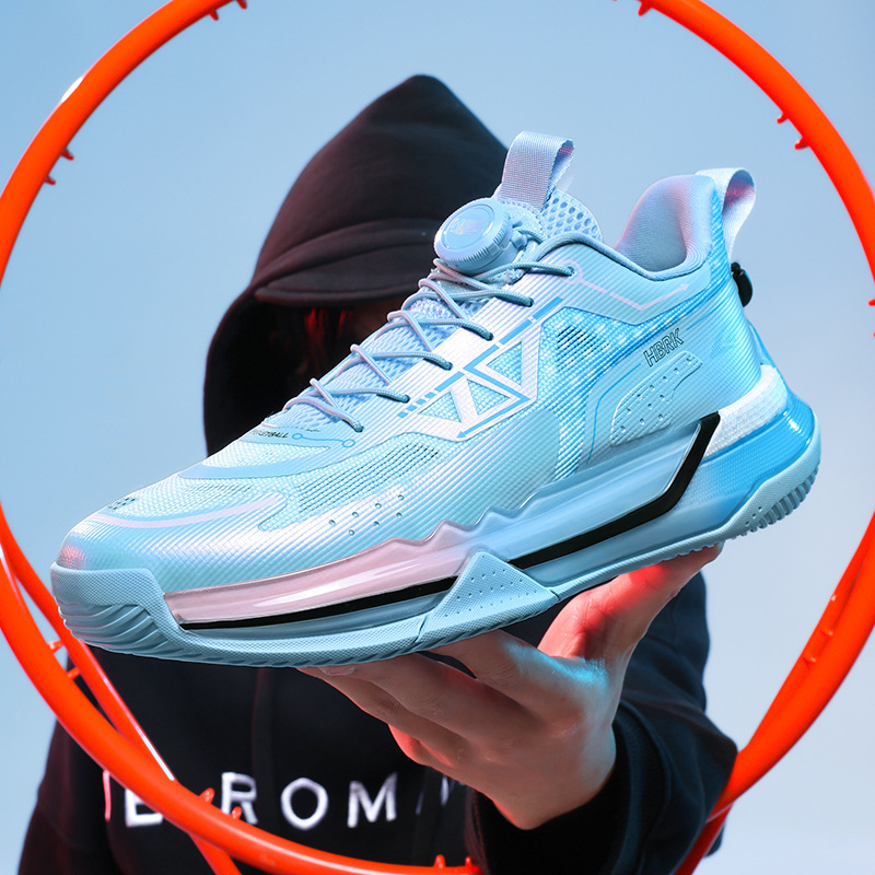 Adidași de baschet pentru copii - ultraușori, plasă respirabilă în partea superioară, talpă din cauciuc anti-derapantă, talie joasă, cu bandă elastică