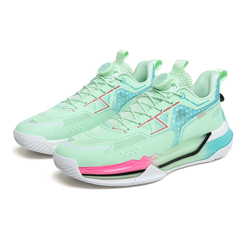 Adidași de baschet pentru copii - ultraușori, plasă respirabilă în partea superioară, talpă din cauciuc anti-derapantă, talie joasă, cu bandă elastică