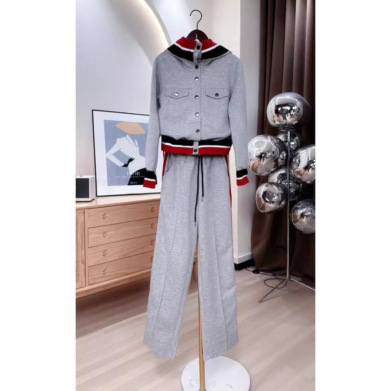 Jesenski PVC casualni komplet, stil kraljice sestre, gornji kostim