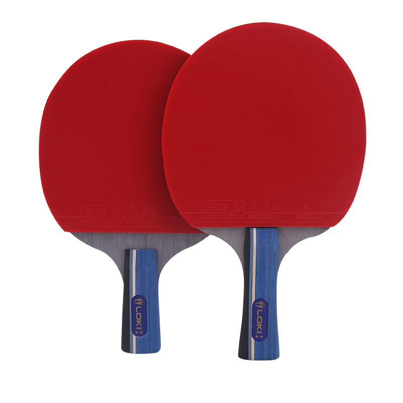 Raketa za stolni tenis za početnike — daska od čiste šume, guma s reverznim ljepilom, horizontalni udar