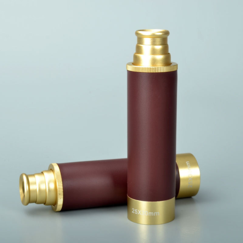 Piratski monocular teleskop, retro dizajn, sklopivi, 25×30 povećanje, HD noćni vid, kompaktan za vanjsku upotrebu