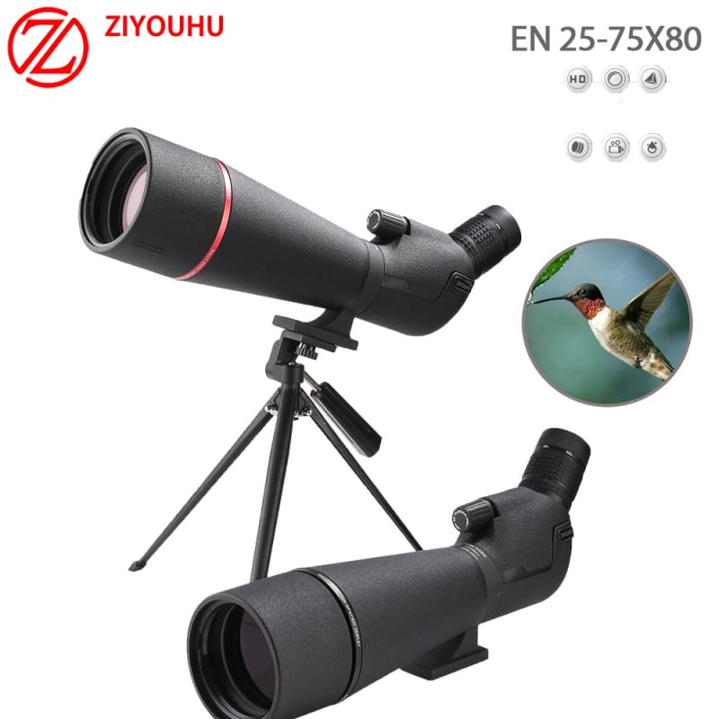 Free Tiger EN25-75x80 teleskop za promatranje ptica, fotografija i video putem pametnog telefona, HD, vodootporan, za astronomijska promatranja