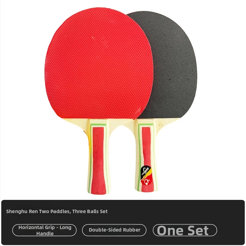 Set od dvije pingpong reketa za početnike, djecu i odrasle – rekete za trening s drškama Shakehand i Penhold.