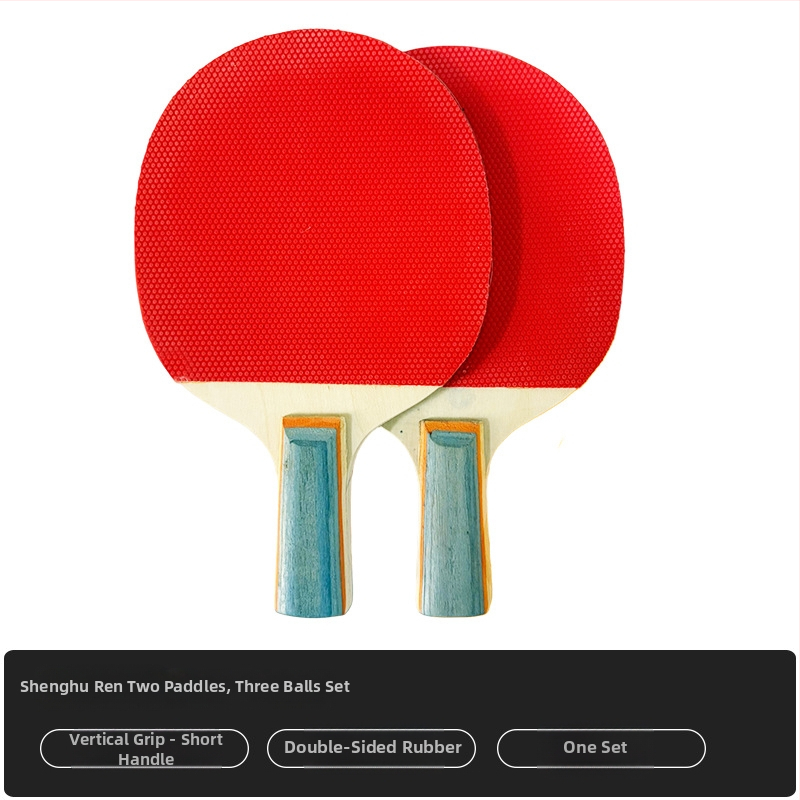 Set od dvije pingpong reketa za početnike, djecu i odrasle – rekete za trening s drškama Shakehand i Penhold.