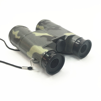 Binoclu pentru copii 6X35, telescop jucărie camuflaj, din plastic, vârsta 7–14 ani