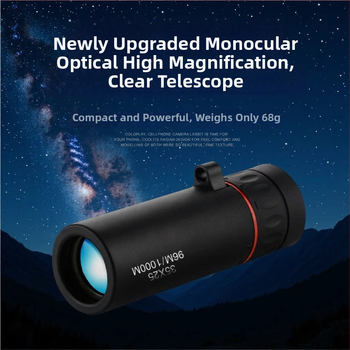 Monokularni teleskop 2000x25 – lagan, visokokvalitetna optika, 8x povećanje, za vanjsku upotrebu pri slabom osvjetljenju