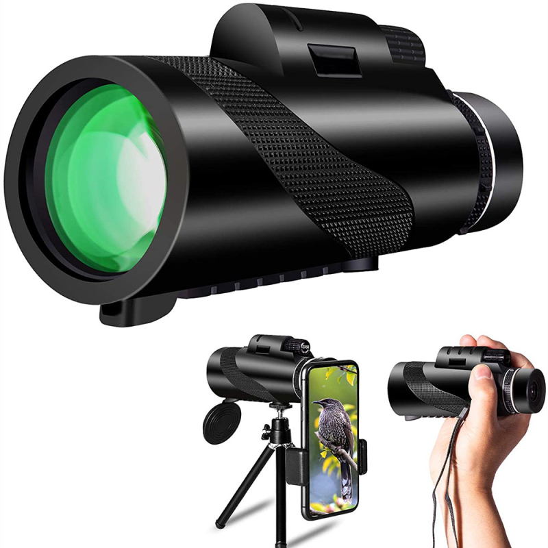 80×100 monokularni teleskop – kompaktan dizajn, visoka razlučivost, za outdoor putovanja i fotografije telefonom