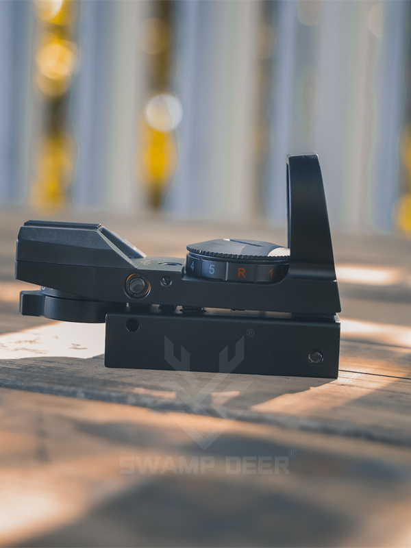 Swamp Deer četverostruki ciljnik s crvenom točkom, visoko kvalitetni metalni iris, opcijski srebrni premaz, 20 mm model dodatak za prak