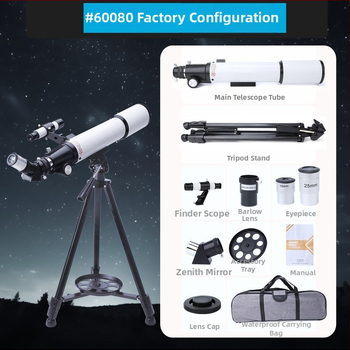 Astronomski teleskop 80600Azm, velikog promjera, s tražilicom zvijezda, visoka razlučivost, monokularni teleskop za učenike i djecu