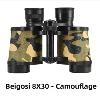 8x30 binokulari s maskiranim uzorkom, HD slika, za vanjsku upotrebu, noćni vid pri slabom osvjetljenju, vodootporni