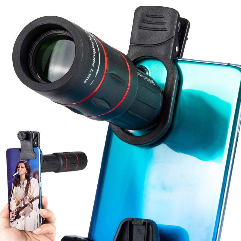 Μονόκυαλο τηλεσκόπιο με μεγέθυνση 18x, νυχτερινή όραση, φορητό/σε βάση