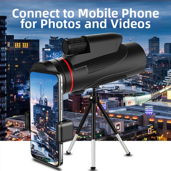 Novi 12×50 monokularni teleskop s HD optikom za gledanje koncerata na otvorenom i fotografiranje telefonom