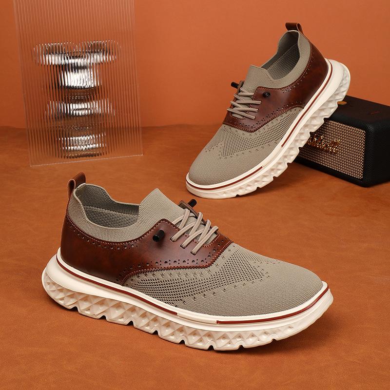 Independent muške slip-on tenisice s Flyknit + Anti-Super Fiber gornjim dijelom, EVA potplatom, prozračnim mrežastim panelom